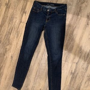 Old navy rockstar dark denim skinny jeans